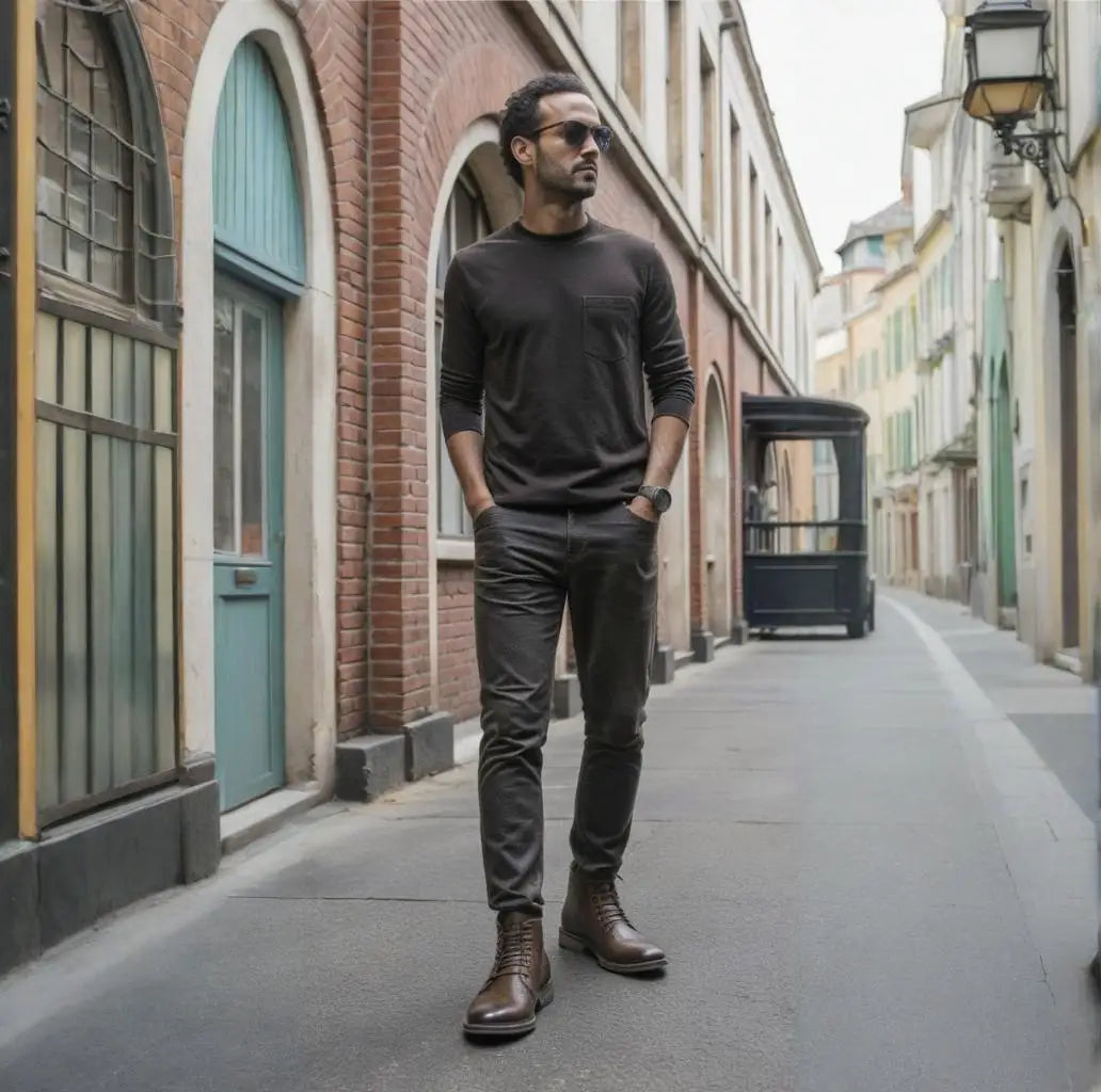 Ankle Fashion Casual Men Boots