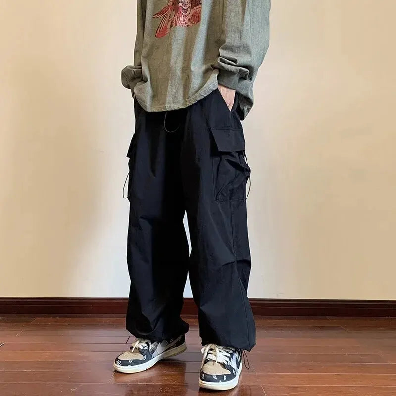 Men's Overalls Multi-Pocket Pants