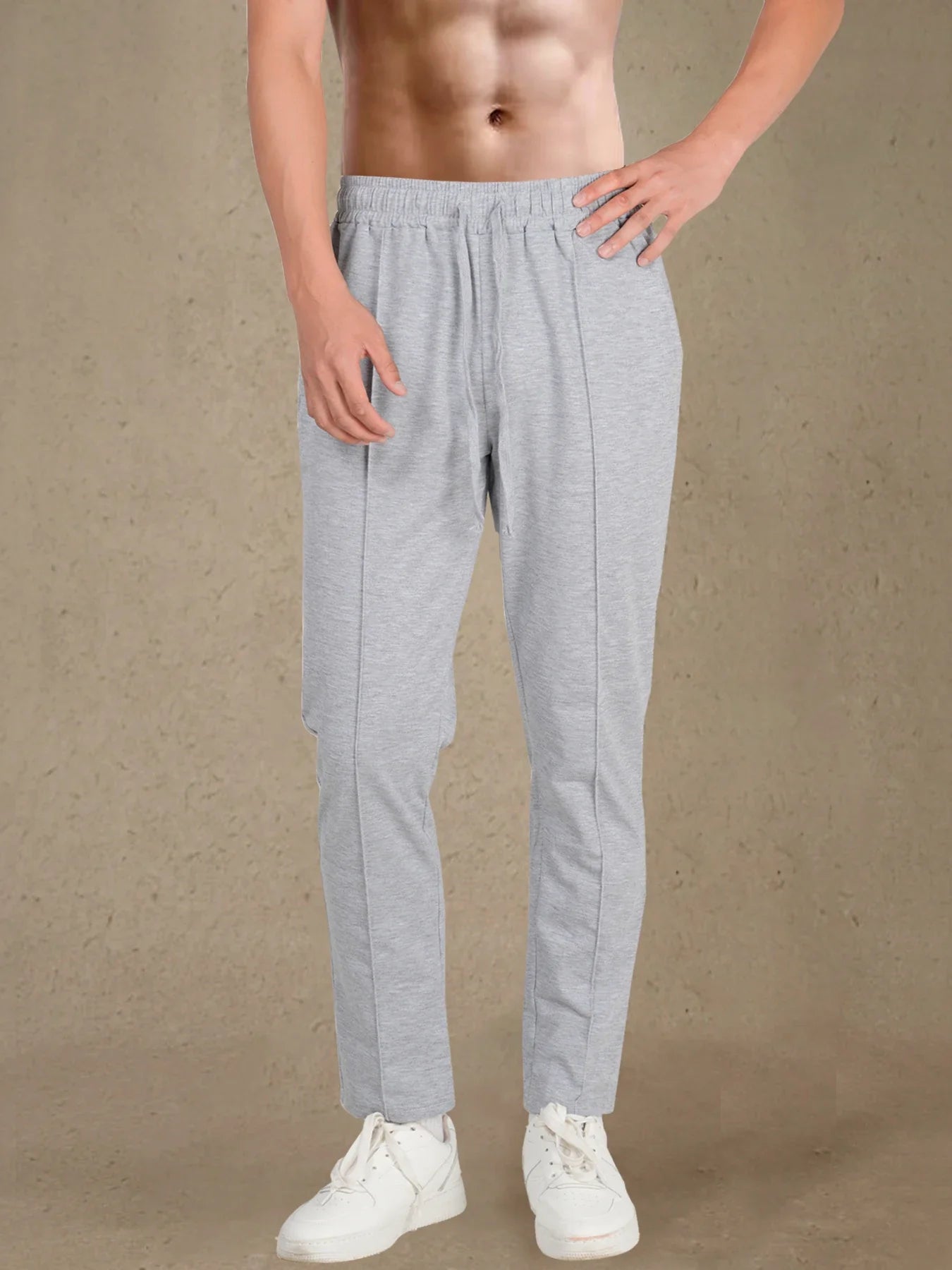 2024 Spring/Summer Hot Selling Men's Fashionable Casual Solid Color Pants Loose Tight Cord Straight Pants