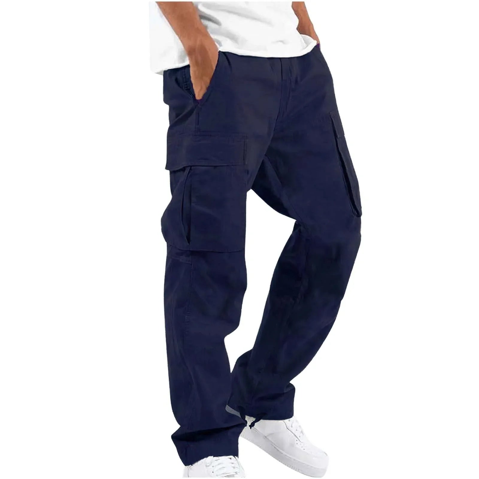 Men Cargo Pants Casual Trousers