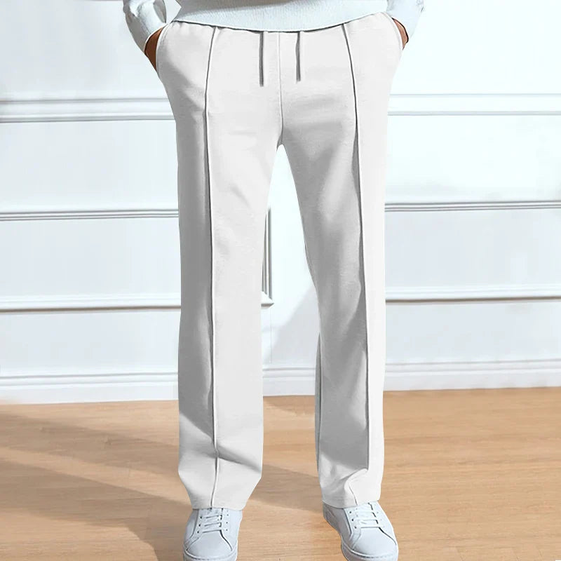 2024 Spring/Summer Hot Selling Men's Fashionable Casual Solid Color Pants Loose Tight Cord Straight Pants