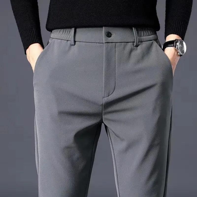 Stretch Soft Suit Men Thin Fashion Business Formal Trousers