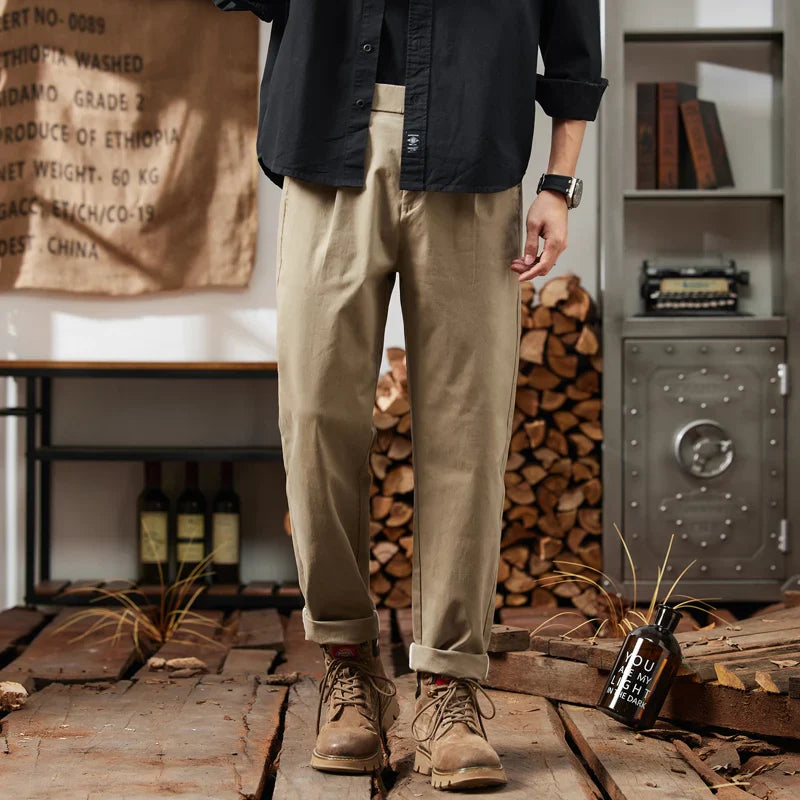 Men Elastic Waist Cargo Pants