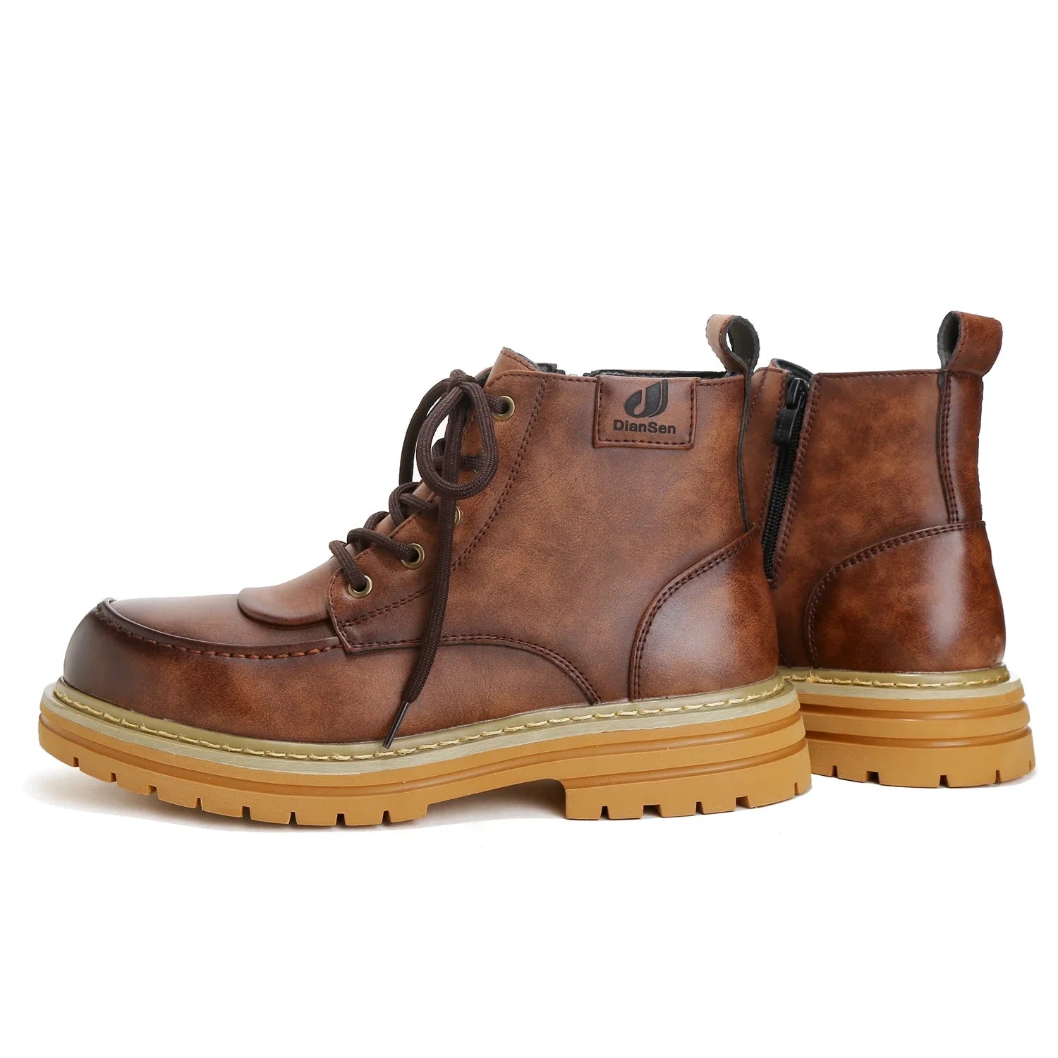 Fashion Mens Boots Yellow Daily Casual Boots
