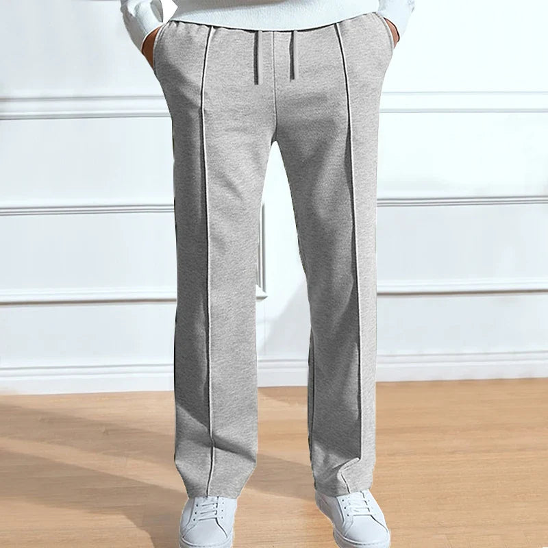 2024 Spring/Summer Hot Selling Men's Fashionable Casual Solid Color Pants Loose Tight Cord Straight Pants