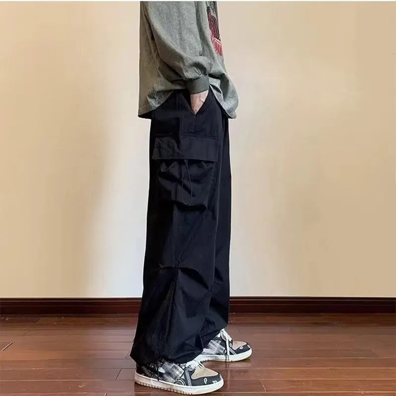 Men's Overalls Multi-Pocket Pants