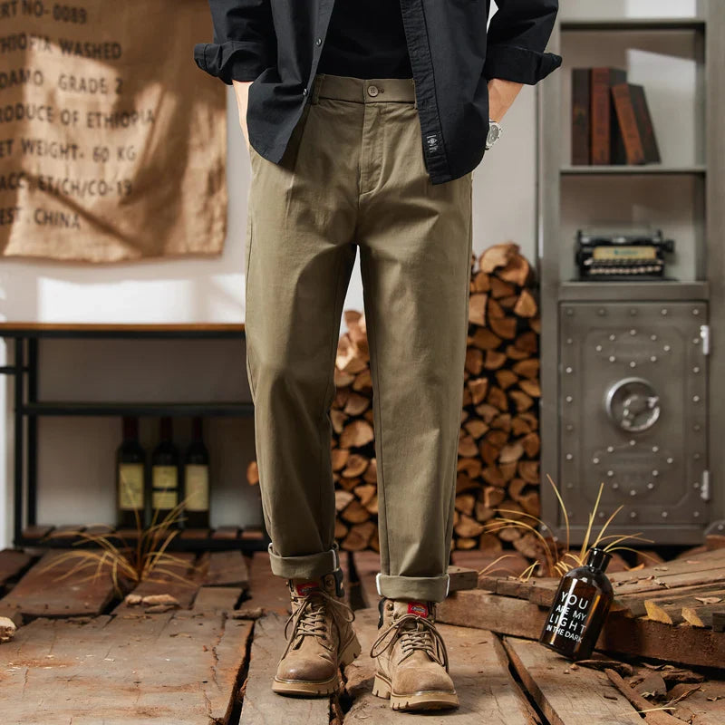 Men Elastic Waist Cargo Pants