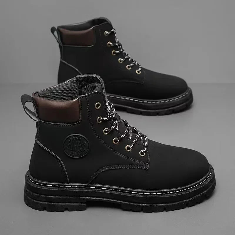 Men's Short Boots with British Style Design Trendy Shoes for Men