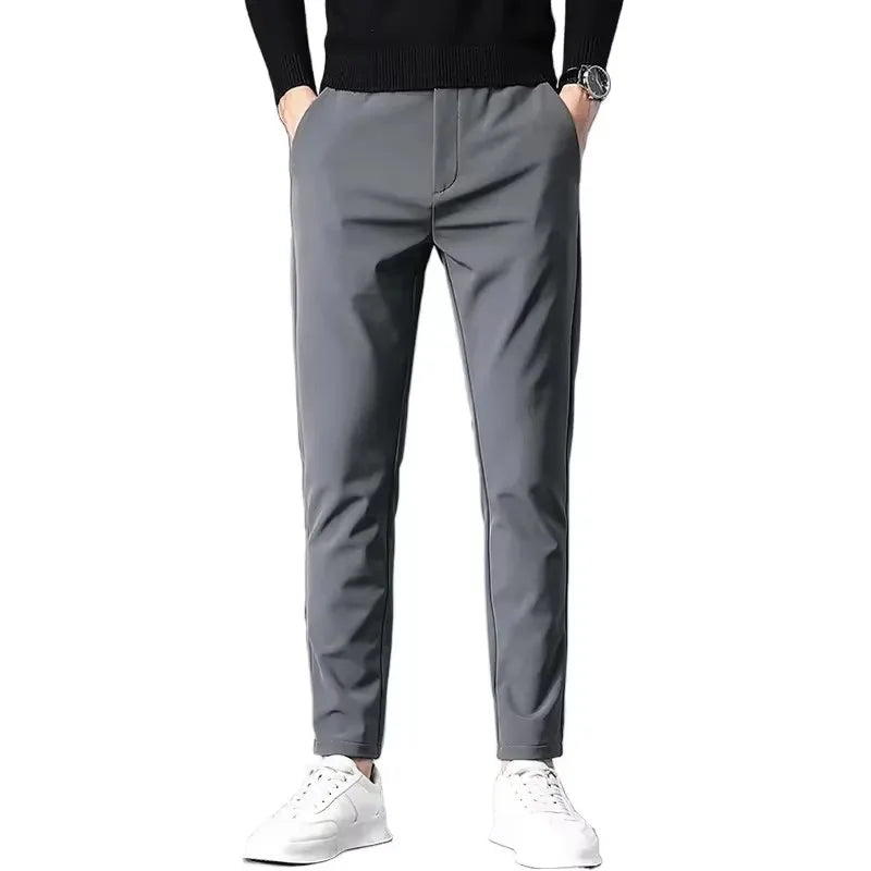 Stretch Soft Suit Men Thin Fashion Business Formal Trousers