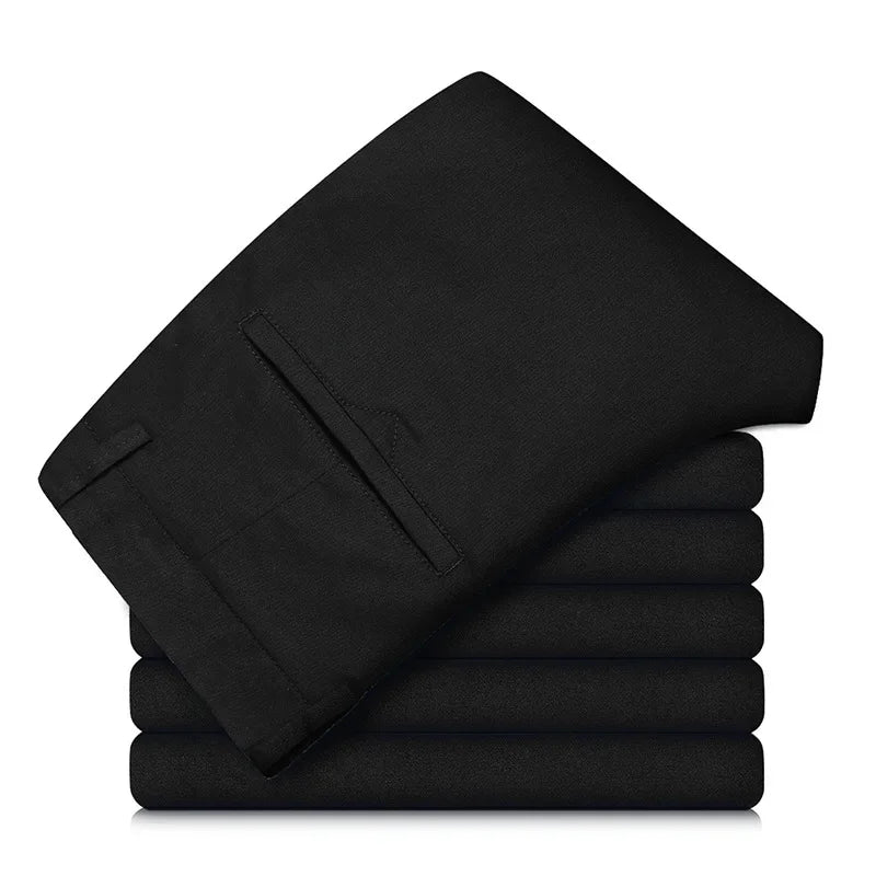 98% Cotton Men's Chinos & Casual Pants, Khaki Pants, Loose Straight , Streetwear Men ,Twill Pants,  Tall Men STRAIGHT Trousers