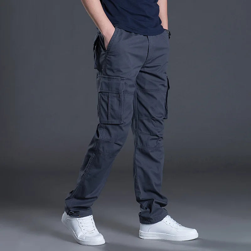 Large Pocket Loose Overalls Men's Pants