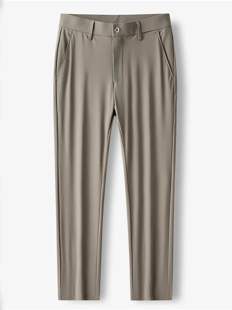 Men Long Pants Breathable Stretched Spandex Nylon Slim Trousers