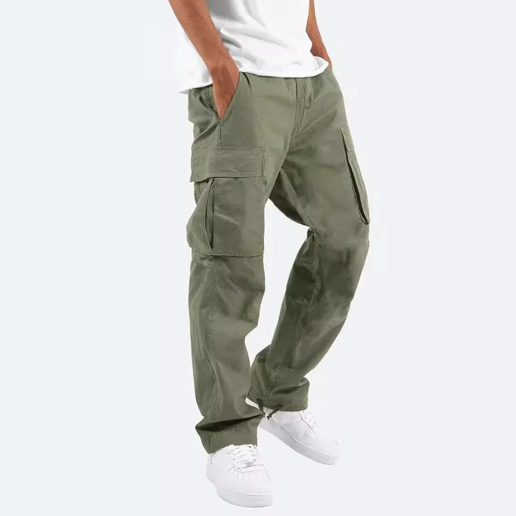 Men Cargo Pants Casual Trousers