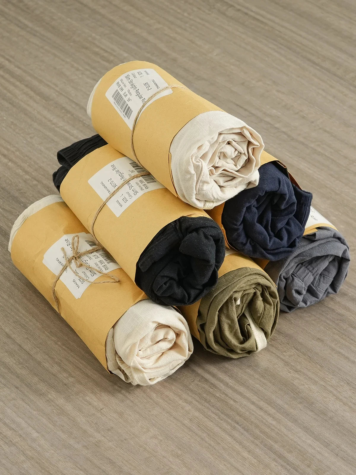 DUKEEN Breathable Linen Pants Men 2025 Summer Fashion Thin Ankle-Length Pants Elastic Waist Straight-Leg Men's Clothing