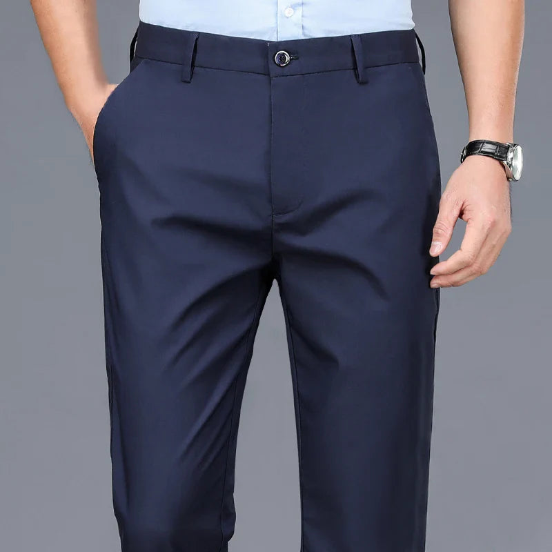 Male Smart Casual Pants Stretchy Sports Men's Fast Dry Trousersy Work Pants