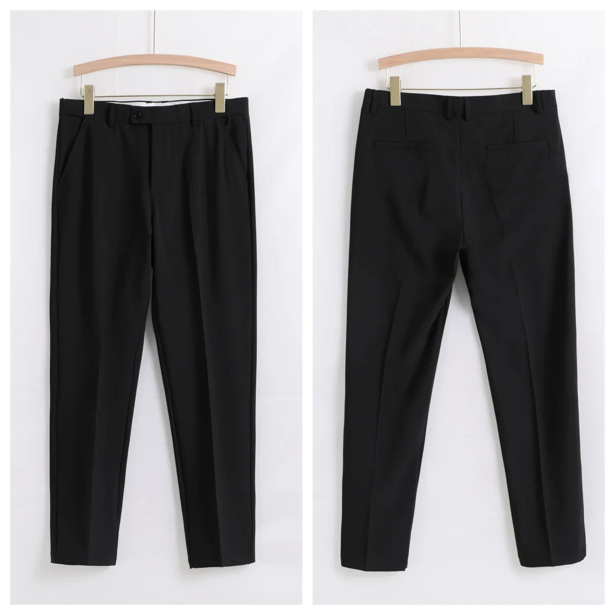 Men's Solid Color Straight Casual Pants