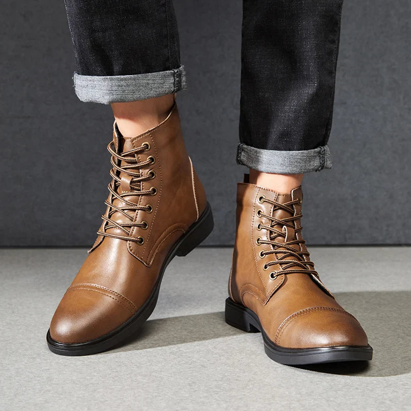 Men's Leather Ankle Boots