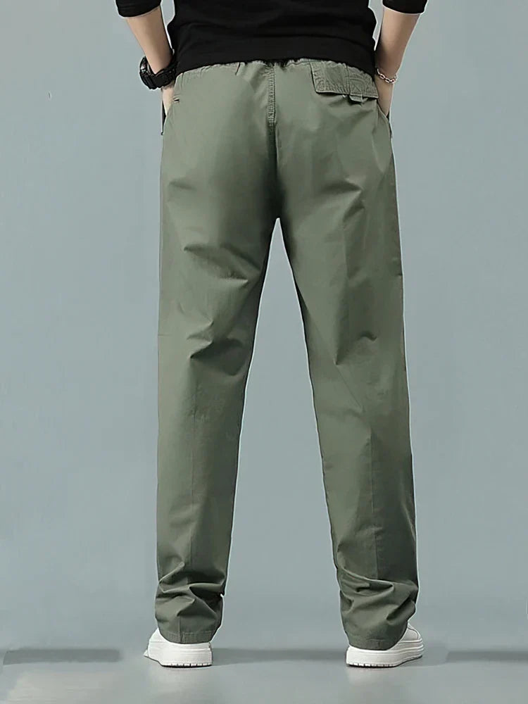 Straight Casual Pants Men Wide Leg Baggy Trousers