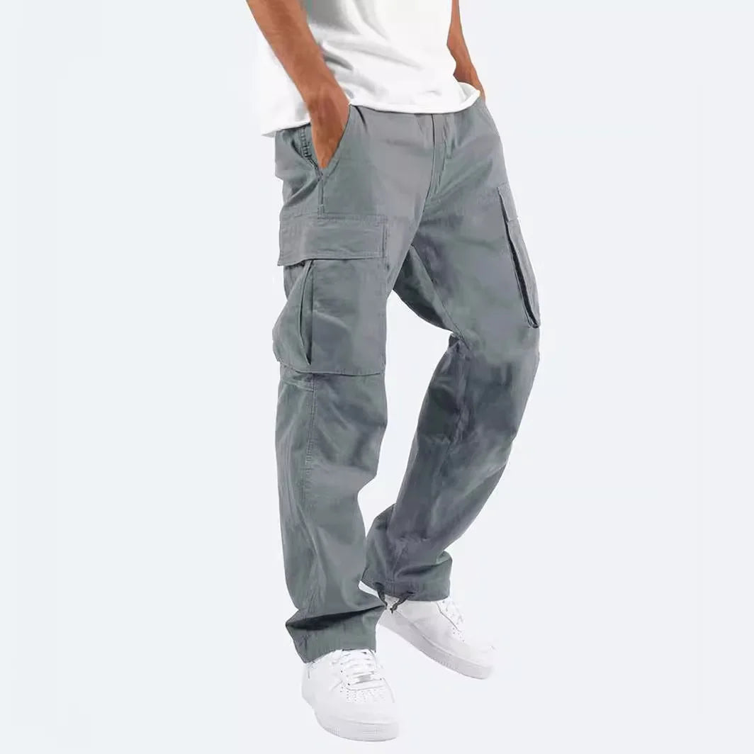 Men Cargo Pants Casual Trousers