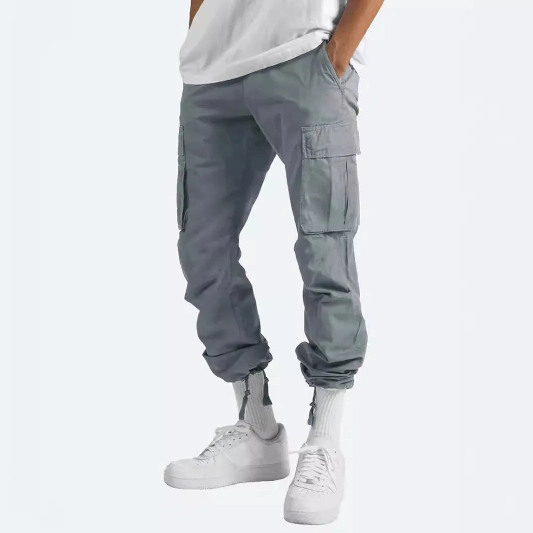 Men Cargo Pants Casual Trousers