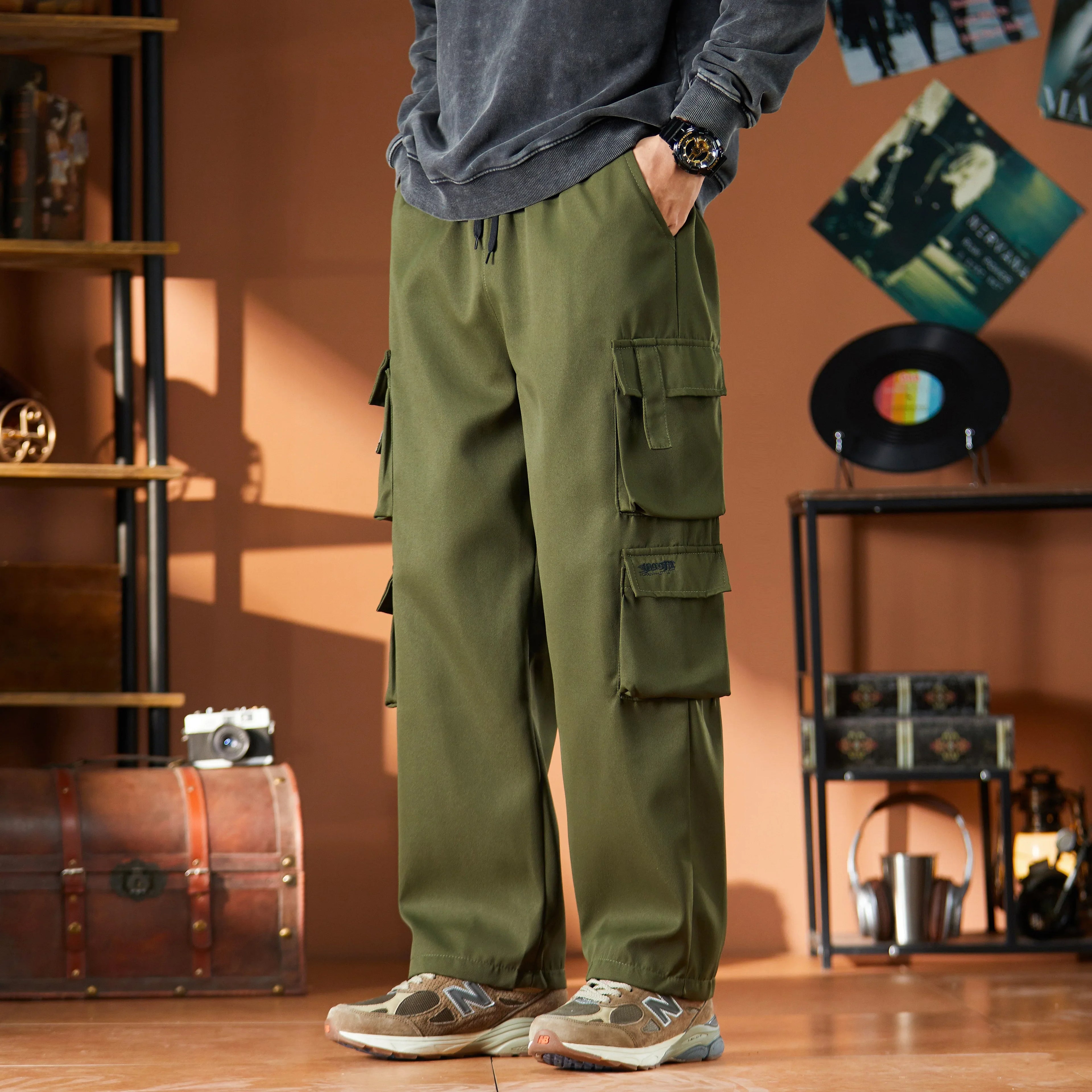 Retro Work Pants For Men