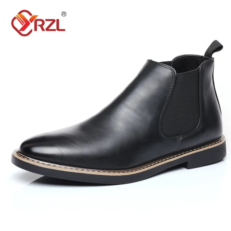 Men Boots Chelsea Leather Boots