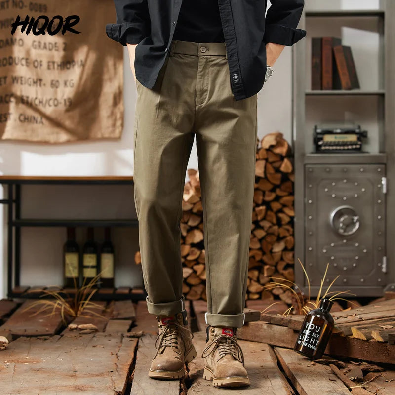 Men Elastic Waist Cargo Pants