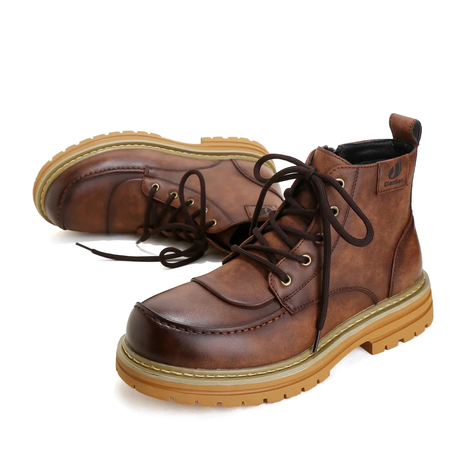 Fashion Mens Boots Yellow Daily Casual Boots