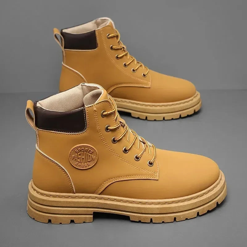 Men's Short Boots with British Style Design Trendy Shoes for Men