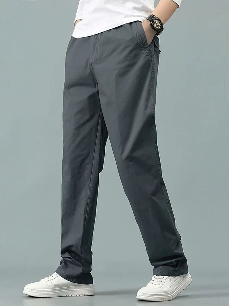 Straight Casual Pants Men Wide Leg Baggy Trousers