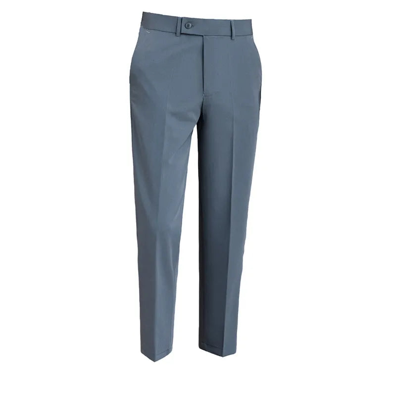 Men’s Suit Pants Solid Color Slim Smart Casual Trousers