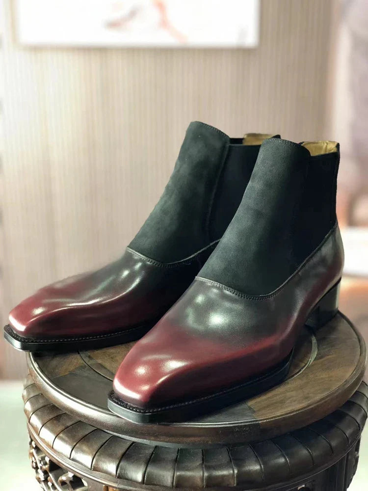 Chelsea Beveled Waist Ankle Boots