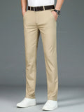 Straight Business Casual Pants Stylish Breathable Classic Trousers
