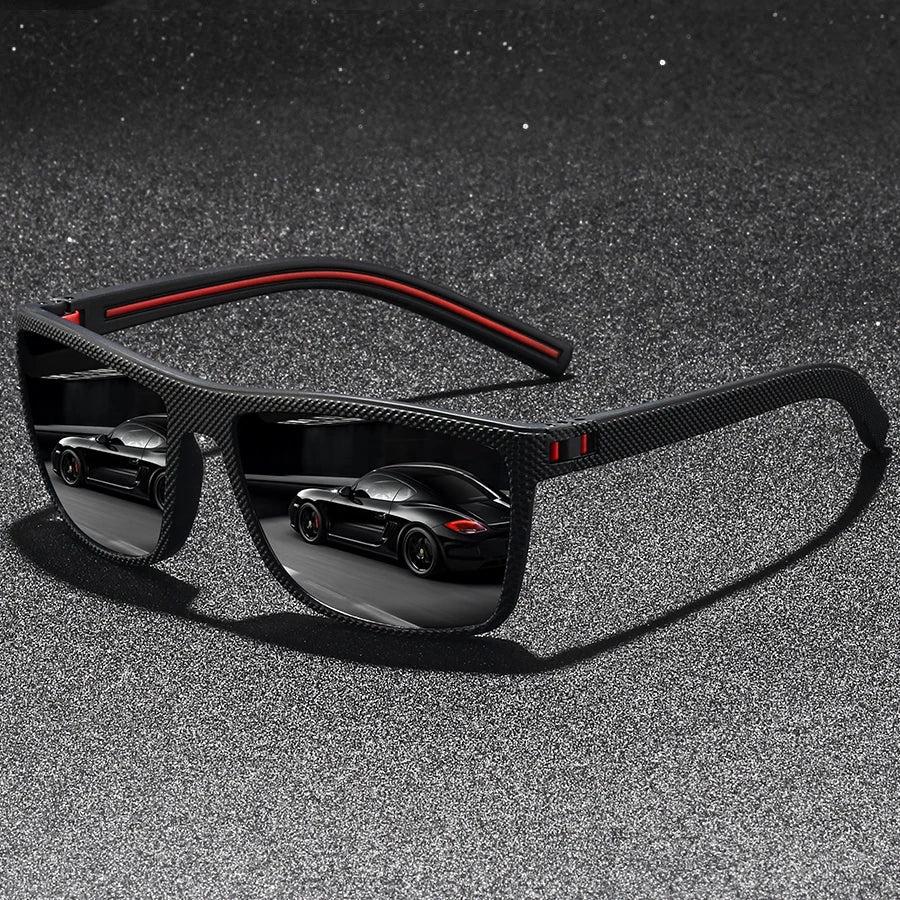 Classic Vintage Check Pattern Square Sunglasses Men Women Fashion Fishing Driving Man Sun Glasses UV400 Retro Eyewear