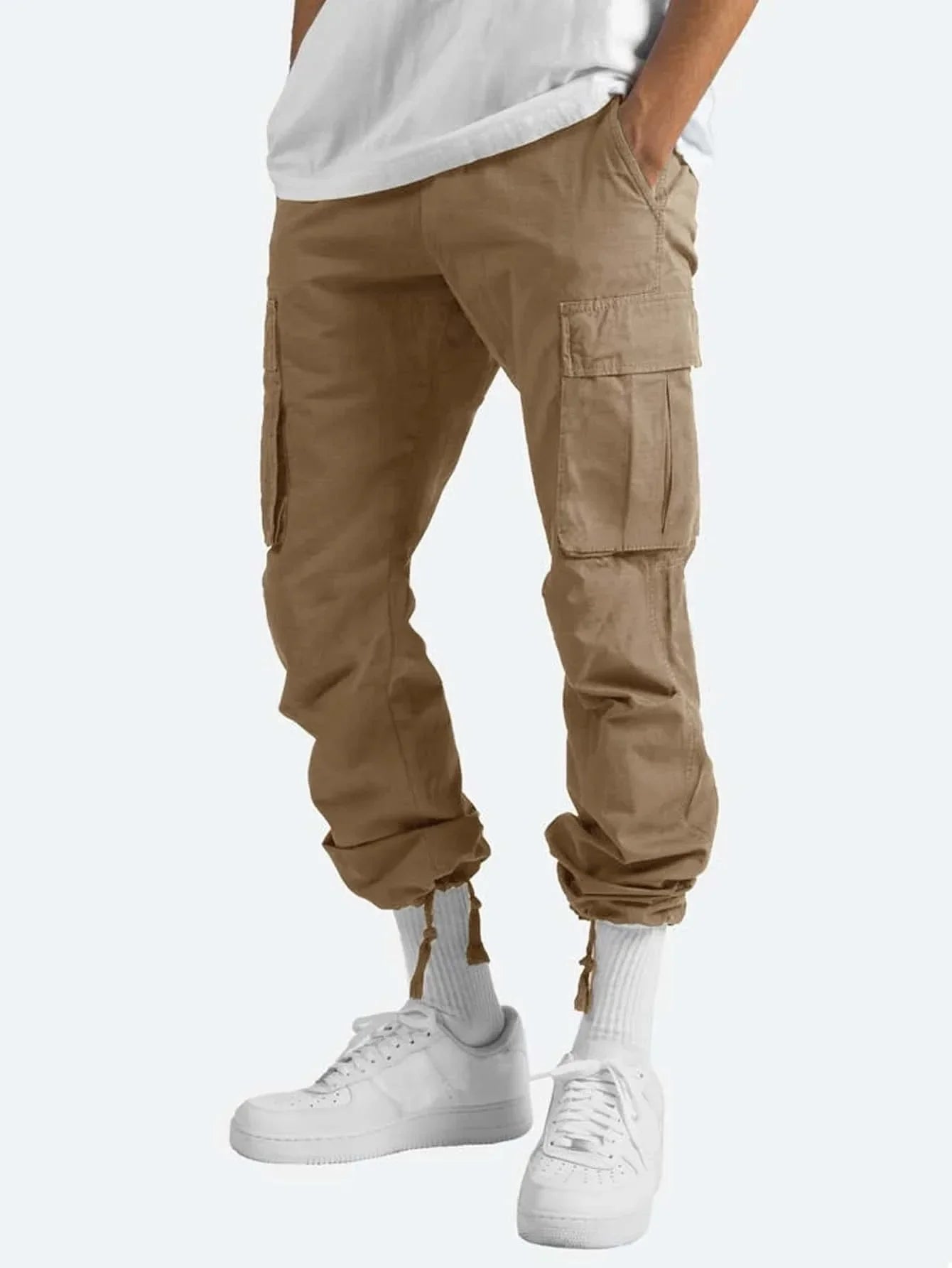 Men Cargo Pants Casual Trousers