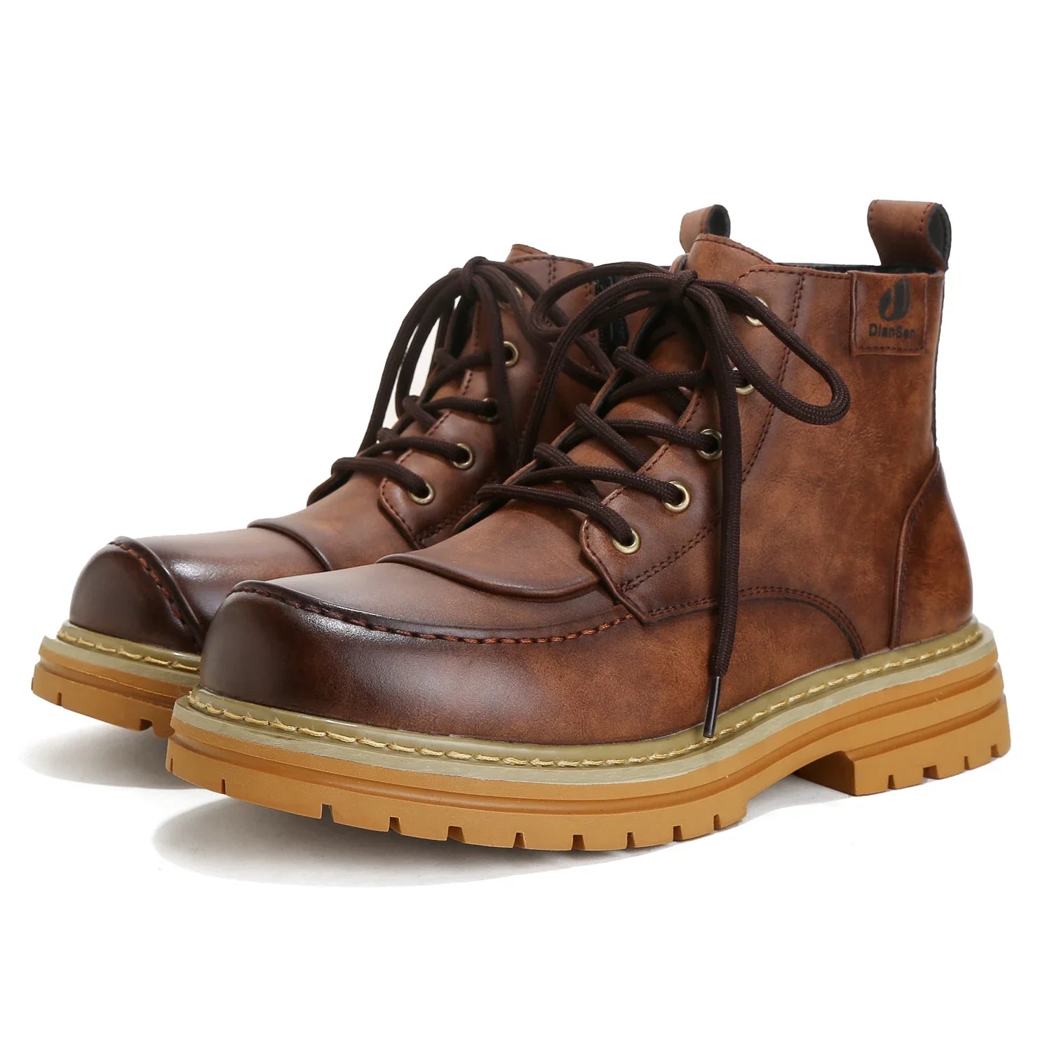 Fashion Mens Boots Yellow Daily Casual Boots
