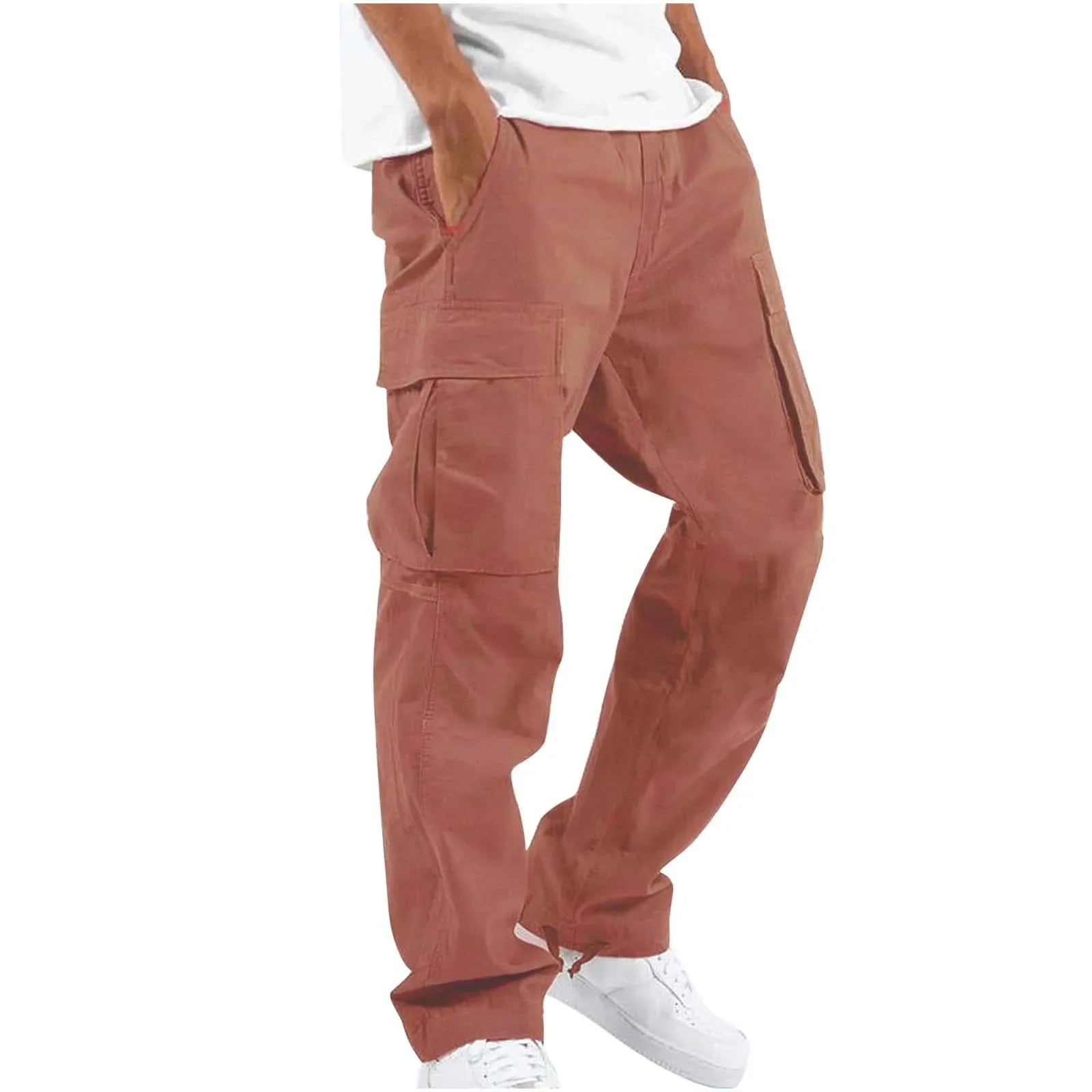 Men Cargo Pants Casual Trousers