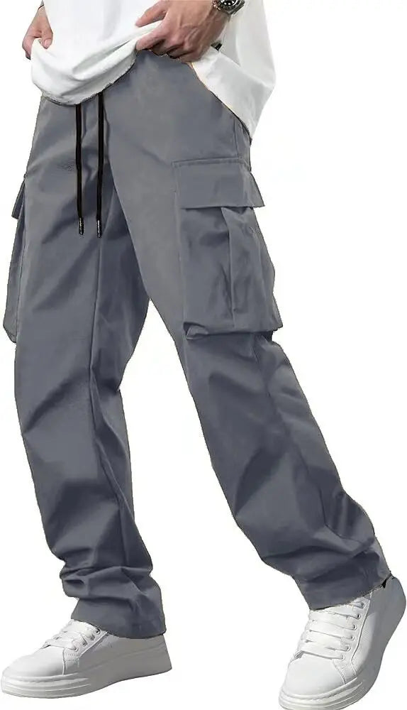 Multi pocket casual men's long pants