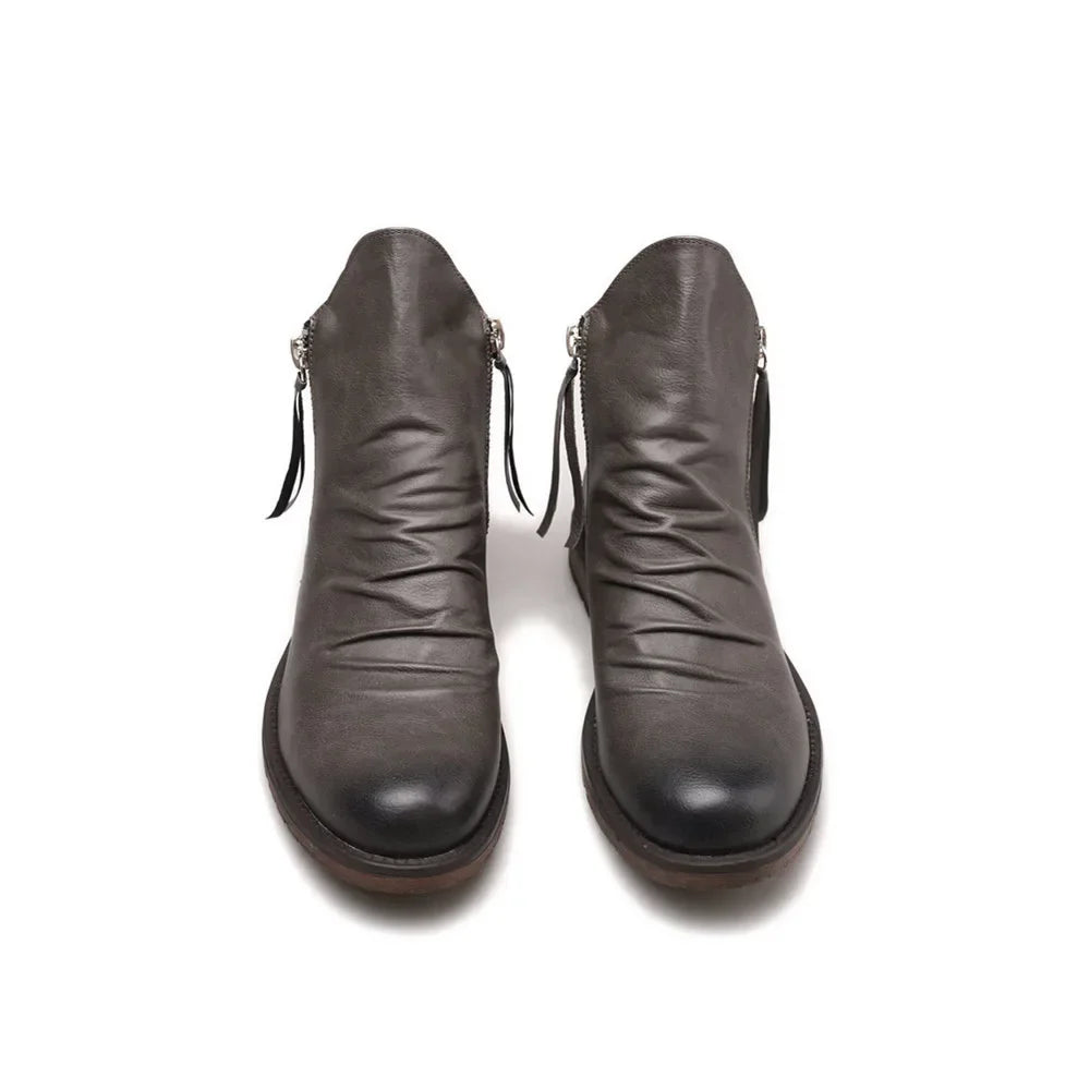 Men's Comfortable Top Zipper Boots