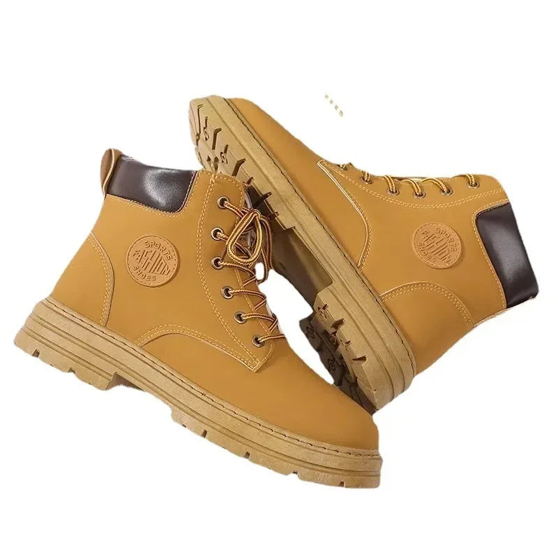 Men's Short Boots with British Style Design Trendy Shoes for Men