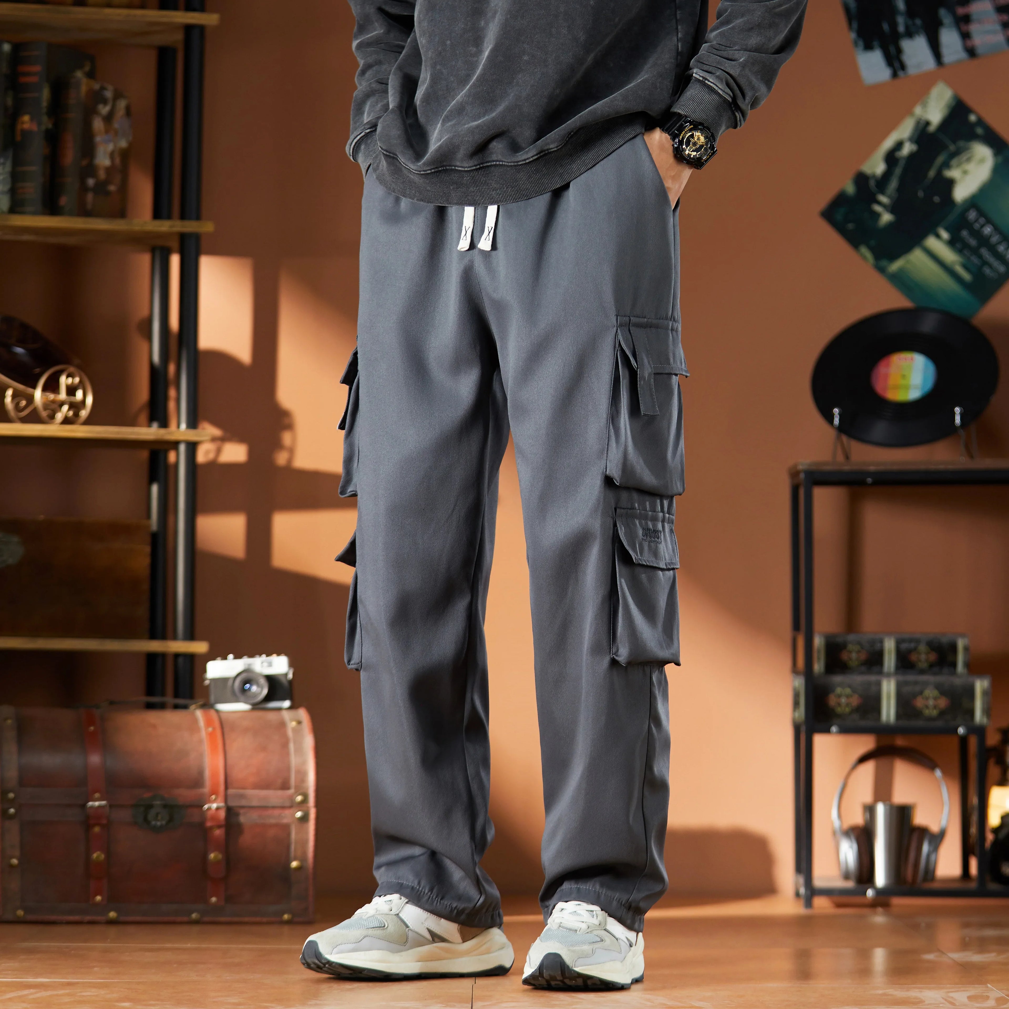 Retro Work Pants For Men