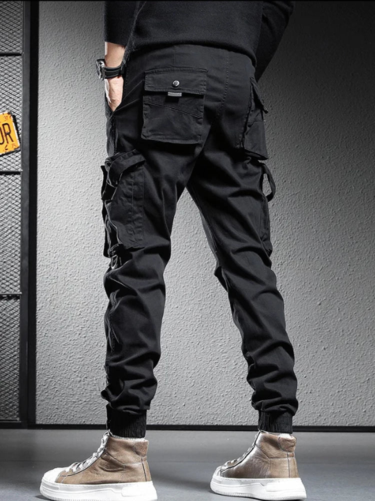 Multi-pocket overalls men's trousers